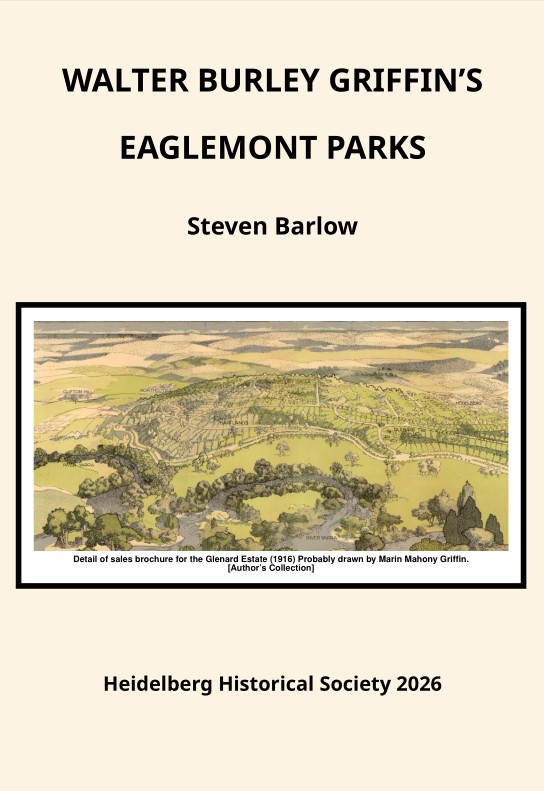 Walter Burley Griffin's Eaglemont Parks cover